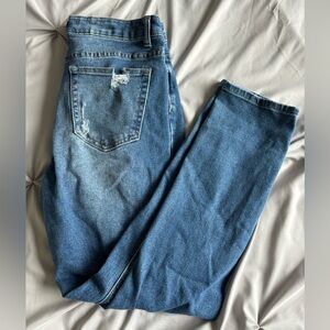 Refuge Stretch Mom Vintage High Rise Ripped / Distressed Jeans Size 7